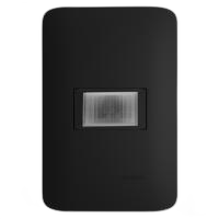 Conj. 4x2 sensor presença parede 120g 1/03 smart x control app. micr. preto fosco